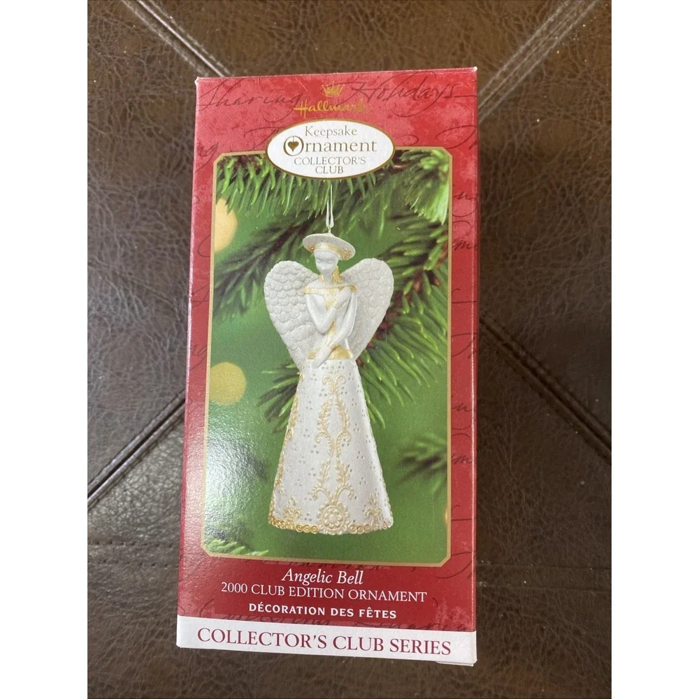Hallmark Keepsake 2000 Angelic Bell Cherub Angel‎ Tree Ornament New Factory Box